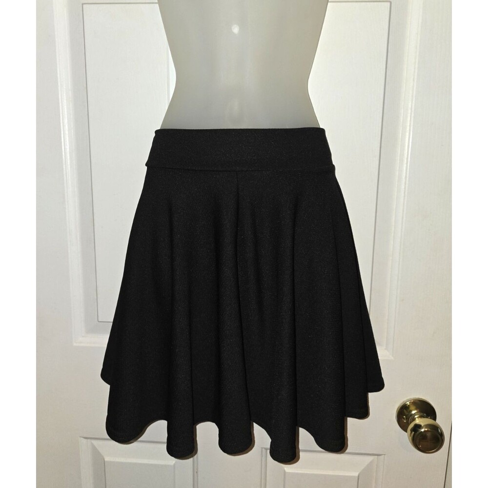 Urban CoCo Flared Black Mini Pleated Skater Skirt M Coquette Goth Grunge NWOT